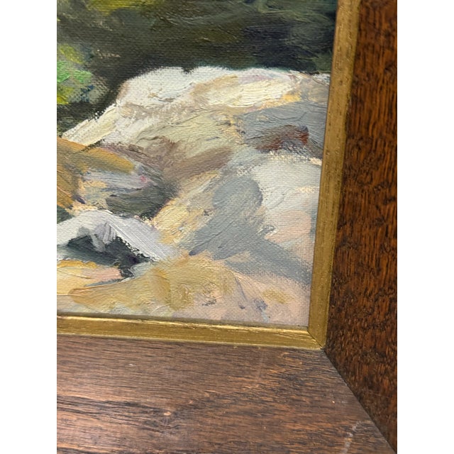 Late 20th Century E. Loper Framed Acrylic on Board of Landscape For Sale - Image 12 of 13