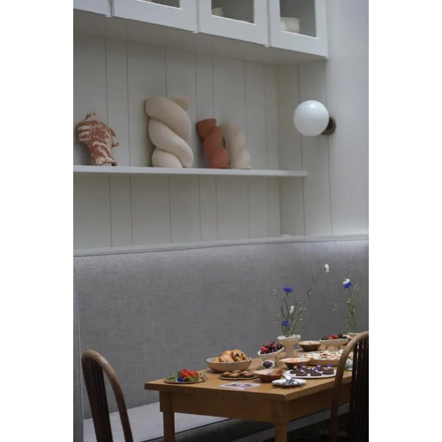 Small White Babka Sconce by Di Fretto For Sale - Image 6 of 7