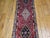 Red Vintage Persian Qashqai Gabbeh Runner Rug, Hand-Knotted Wool, Geometric Medallions Pattern, 2x7, Red & Navy For Sale - Image 8 of 14