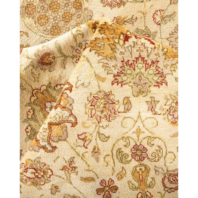 Textile Mogul, One-of-a-Kind Hand-Knotted Area Rug in Ivory, 9' 2" x 12' 0" For Sale - Image 7 of 8