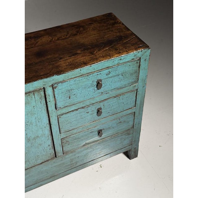 Chinese Blue Sideboard For Sale - Image 4 of 18