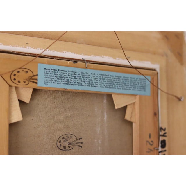 Mid-Century Modern Harry Petersen, Nature, 1950s, Oil, Framed For Sale - Image 3 of 11