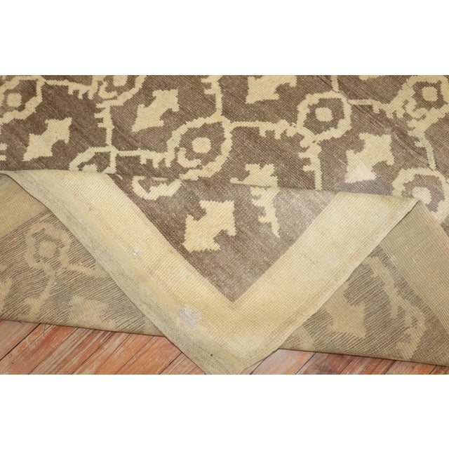 Mid-Century Modern Zabihi Collection Vintage Turkish Decorative Rug For Sale - Image 3 of 10