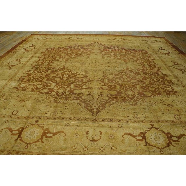 Early 20th Century N. Indian Agra Carpet ( 14' X 14' - 427 x 427 ) Every Persian design was interpreted in Agra and this...