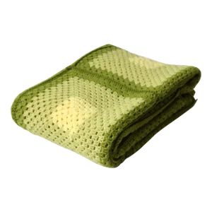 Vintage Crotchet Granny Square Afghan Quilt