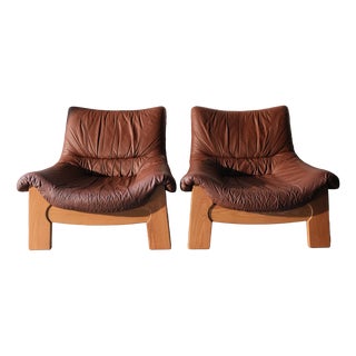 Lounge Chairs from Maison Regain, 1970s, Set of 2 For Sale