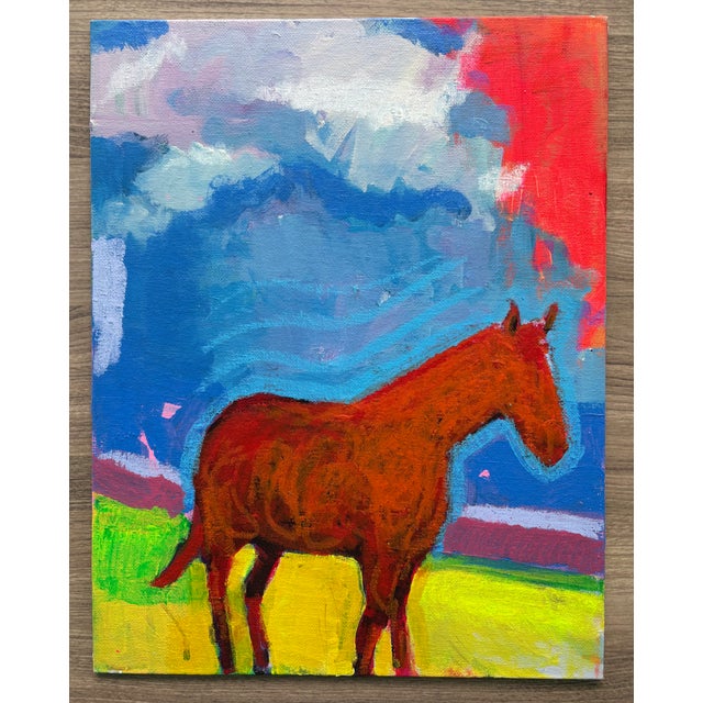 This 11 x 14 inch acrylic and tempera painting on canvas board delivers the depth of character only a painting can bring...