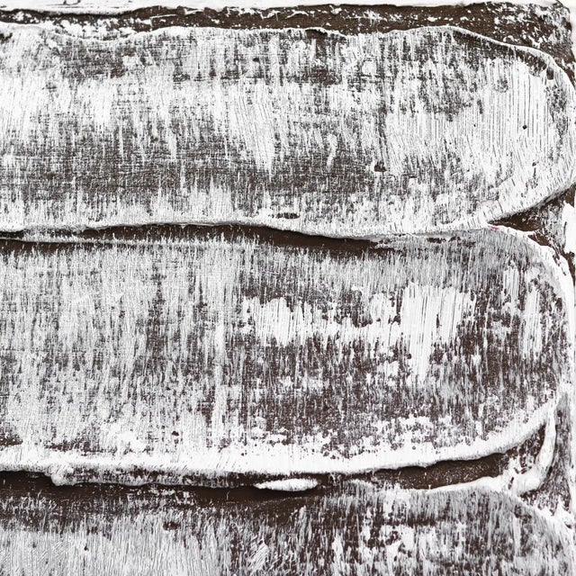 Contemporary "Deep Textures 007" Contemporary Original Minimalist Mixed-Media Painting by Len Klikunas For Sale - Image 3 of 9