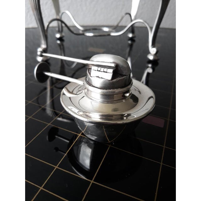 Antique Silver-Plated Food Warmer from W. H. & S. Cross Arrows William Hutton & Sons, 1900s, Set of 6 For Sale - Image 13 of 17