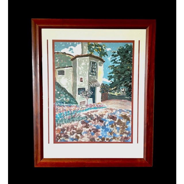 20th Century “Palos Verdes” Original Impressionist Style Landscape Painting, Framed For Sale - Image 4 of 10