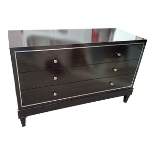 1990s Modern Style Dresser With Zebrano Finish For Sale