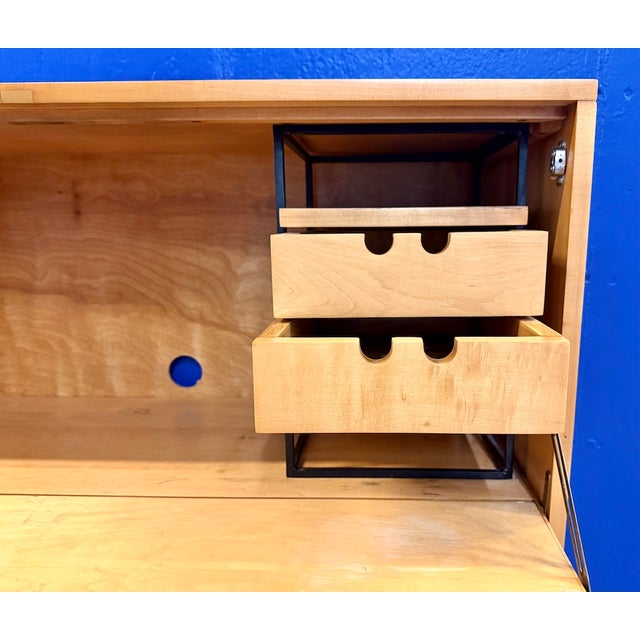 Vintage Mid-Century Modern Secretary Desk For Sale - Image 9 of 17