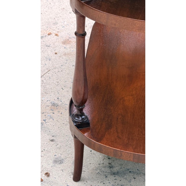 Regency 3 Tier Mahogany Server Etagere Bar For Sale - Image 10 of 14