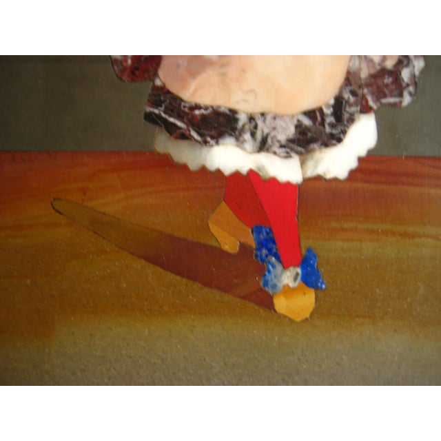 Purple Pietra Dura Italian Portrait of a Women For Sale - Image 8 of 9