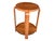 1930s French Art Deco Walnut Side Table With Sculptural Architectural Base- Fully Restored, Open Shelf For Sale - Image 9 of 15