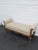 Brown Ethan Allen French Carved Long Upholstered Bench Stool 6440 For Sale - Image 8 of 14
