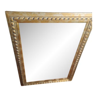 "Pair of Large 42" X 31" Matching Vintage Ornate Gilt Wood Rope Twist Mirrors - Gold Frame Wall Decor" Pick Up Only! For Sale