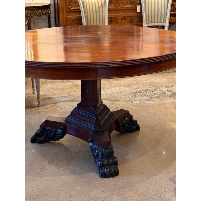 Brown 19th Century Regency Mahogany Center Table For Sale - Image 8 of 8