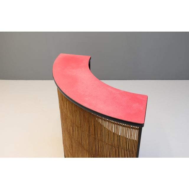 Cane Fronted Bar, 1950s For Sale - Image 6 of 12