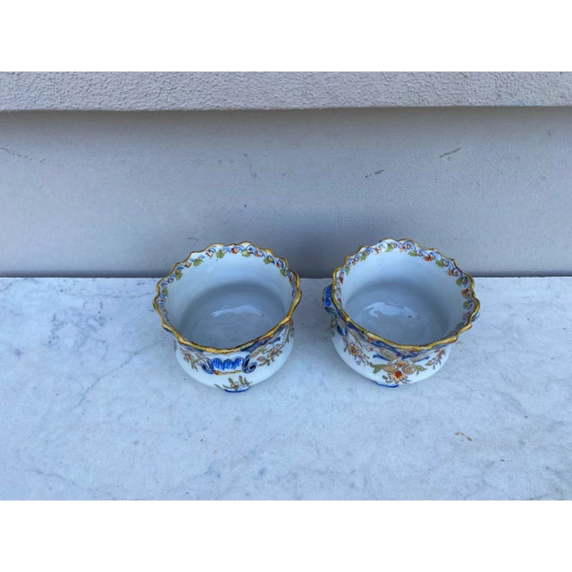 Ceramic 19th French Faience Caches Pots Desvres For Sale - Image 7 of 9