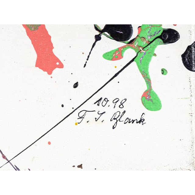 Color Blob, Acrylic on Canvas, Framed For Sale - Image 12 of 14