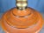 1960s Large Orange Dimensional Ceramic & Brass Mid Century Table Lamp For Sale - Image 12 of 18