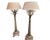 Pair of Bernadette Livingston Regency Style White Gold & Crystal Table Lamps For Sale - Image 4 of 4