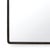 Knox Leather Rectangle Mirror, Black For Sale - Image 4 of 6