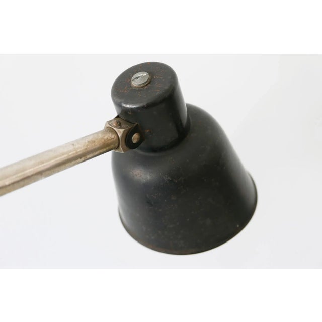 German Bauhaus Metal 2-Armed Table Lamp from Bünte und Remmler, 1920s For Sale - Image 14 of 18