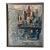 1980s Mid Century Modern Oil Painting signed and dated Katz 1985 For Sale