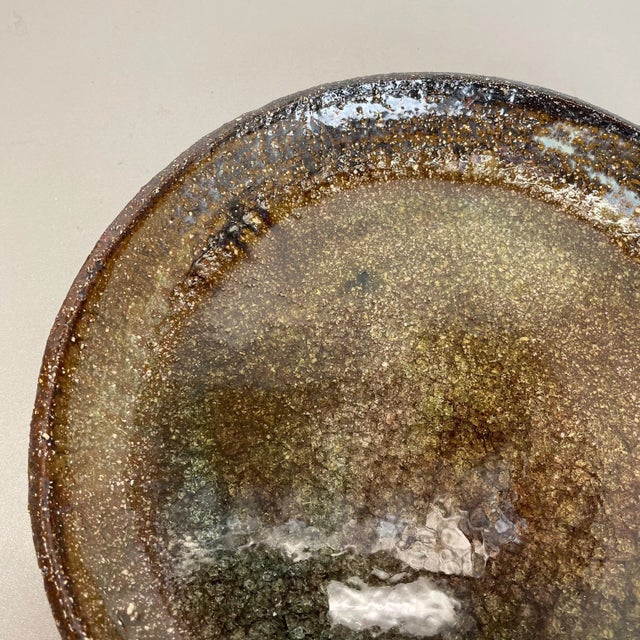 Ceramic Studio Pottery Bowl Shell Element by Gerhard Liebenthron, Germany, 1970s For Sale - Image 8 of 18