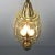 Metal Three-Light Glass & Brass Hallway Lantern from Fontana Arte For Sale - Image 7 of 11