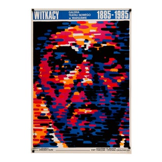 1985 Orignal Polish Witkasy Exhibition Poster For Sale