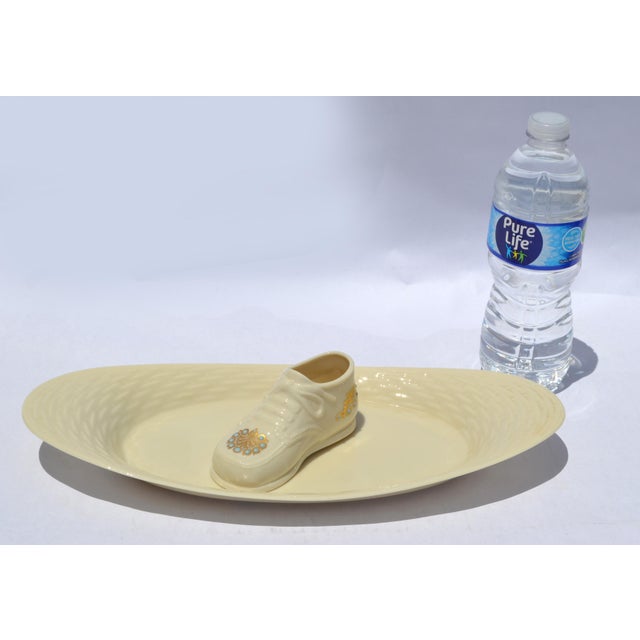 Mid-20th Century Lenox Special Oval Platter Basket Weave Pattern Fine Ceramic Ivory Porcelain For Sale - Image 13 of 14