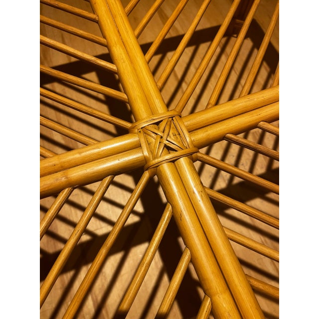 Coastal 1970s Rattan Coffee Table For Sale - Image 3 of 12
