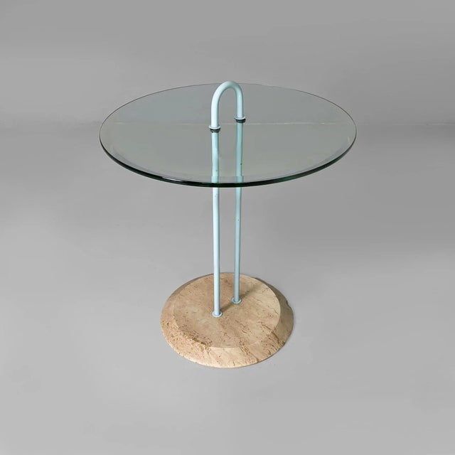 Vico Magistretti Italian Modern Metal and Glass Coffee Table by Vico Magistretti for Cattelan Italia, 1980s For Sale - Image 4 of 18