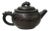 Chinese Chocolate Brown Yixing Zisha Clay Teapot Characters Accent For Sale