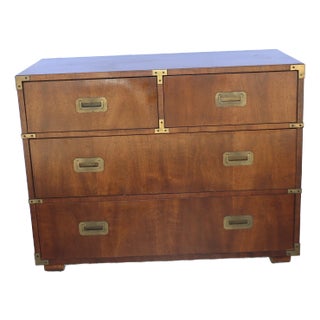 1970s Mid Century Henredon Campaign Dresser For Sale