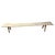 A single thick antique wood panel with beautiful character is made into a one of a kind bench. We added smooth teak...