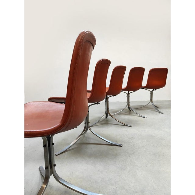 Vintage Danish Dining Chairs PK9 by Poul Kjaerholm for Fritz Hansen, 1990s, Set of 5 For Sale - Image 6 of 9