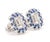 Blue 6.36 Carat Blue Sapphire and 1.08 Carat Diamond 18k Gold Studs - 2 Pieces For Sale - Image 8 of 10