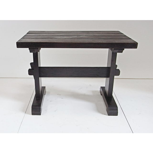 Alfons Garden Table with Chairs in Massive Oak, 1970s, Set of 3 For Sale - Image 4 of 18