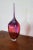 Fuchsia & Amber Art Glass Vase For Sale - Image 4 of 8