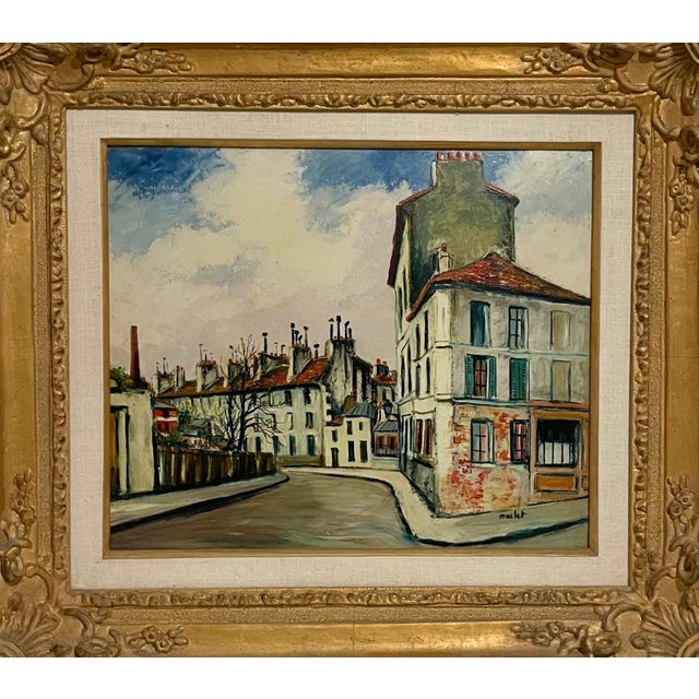 Elisee Maclet (French, 1881-1962), Oil painting on canvas Hand signed "E. Maclet" lower right. Presented in a carved...