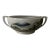 Vintage Kutani Hand-Painted Mount Fuji Porcelain Bowl With Handles For Sale