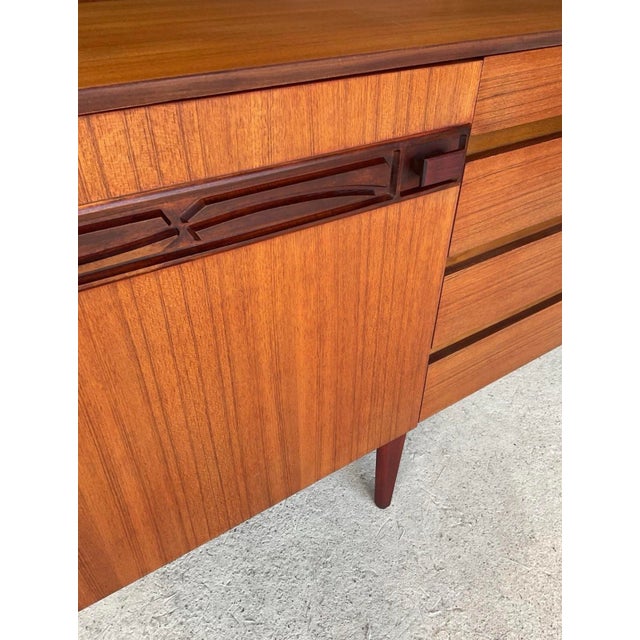 Mid-Century Modern Danish Style Teak Sideboard For Sale - Image 13 of 15
