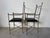 Metal Vintage Alberto Orlandi Giacometti-Style Metal Armchairs With Black Leather Seats – Pair For Sale - Image 7 of 17