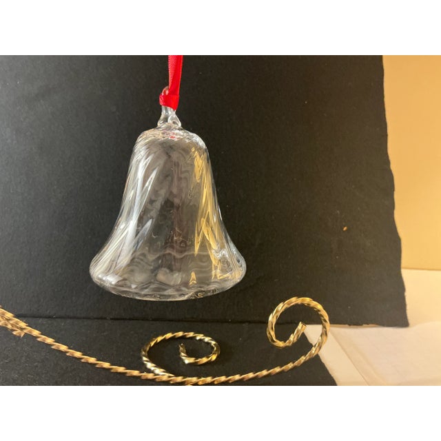 Modern Steuben “Bell” Christmas Tree Ornament For Sale - Image 3 of 6