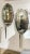 Vintage Oval Mirror Back and Silverplate Sconces - A Pair For Sale - Image 4 of 11