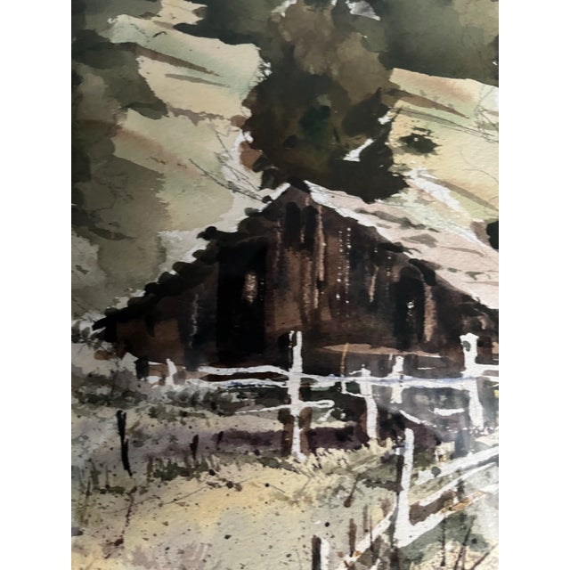 Paint Watercolor Landscape by John Bohnenberger (1926-2012) For Sale - Image 7 of 9